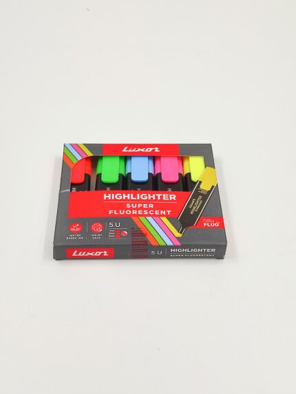 Highlighter set of 5 assorted colour