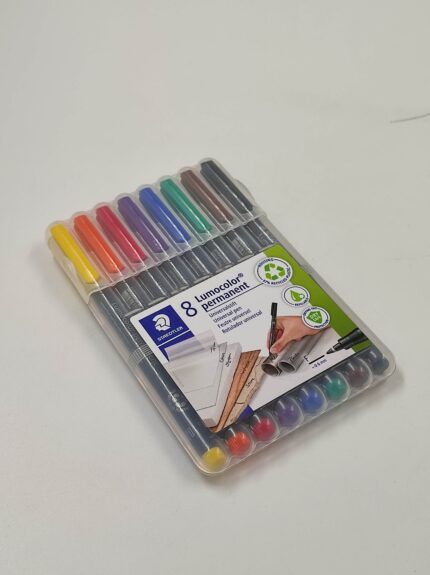 Staedtler Lumocolor 316WP8 Fine 0.6 MM Line Non- Parmanent Pen- Assorted Colours ( Pack Of 8 )