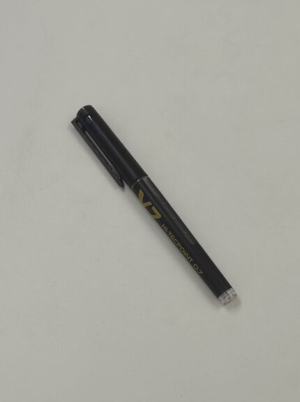 Pilot V7 Hi-Tecpoint Roller Ball Pen with Cartridge System  Black-PACK oF 6