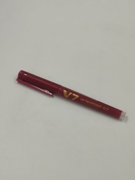 Pilot V7 Hi-Tecpoint Cartridge System Rollerball Pen Medium Point - (Red 6)