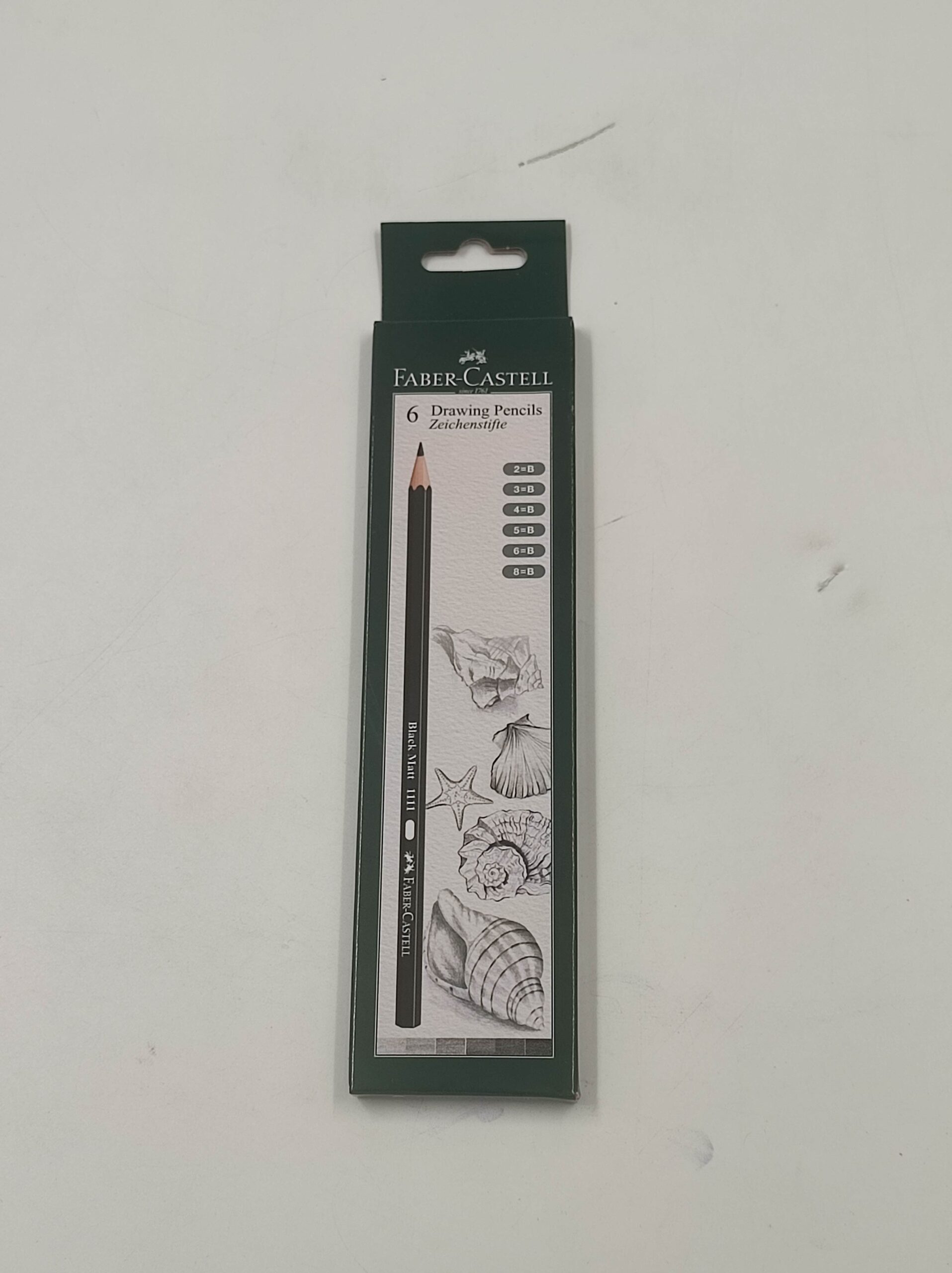Faber Castell Graded Drawing Pencil, Pack of 6 (Black)