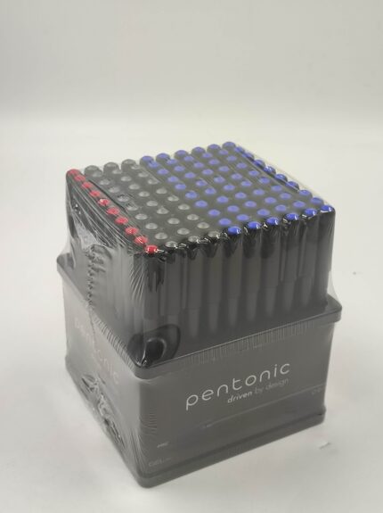 Pentonic 0.7 mm Ball Point Pen Tumbler Pack | Blue, Black & Red Ink | Set of 100