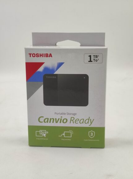 Toshiba 1TB Hard Drive, Canvio Ready