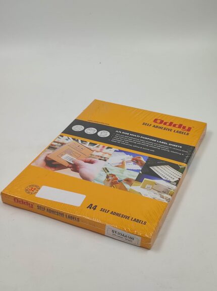 Oddy A4 Self Adhesive Labels ST 1 (210X297MM) 100 Sheet