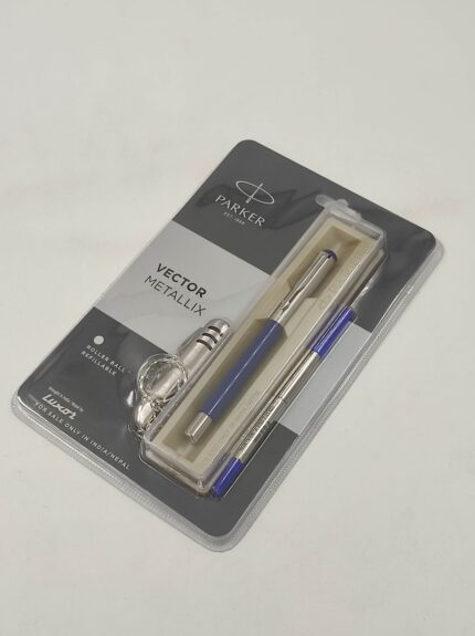 PARKER VECTOR METALLIX CHROME TRIM ROLLER BALL PEN 1 N MULTI  UTILITY SWISS KNIFE FREE