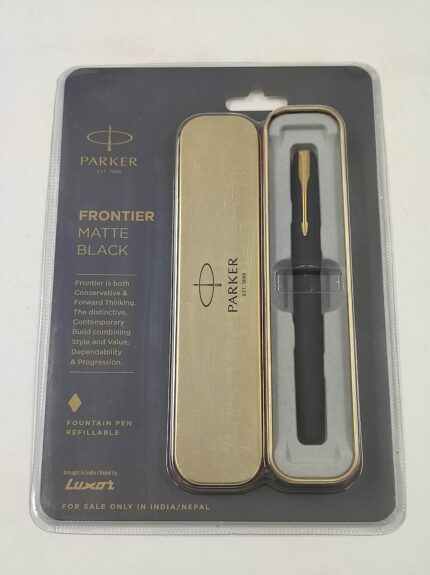 PARKER FRONTIER MATTE BLACK FOUNTAIN PEN REFILLABLE